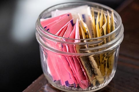 Aspartame is a low-calorie artificial sweetener that is approximately 200 times sweeter than sugar. Photo: iStock