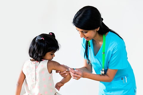 Over 20.5 million children missed out on one or more vaccines delivered through routine immunisation services in 2022, compared to 24.4 million children in 2021. Photo for representation: iStock
