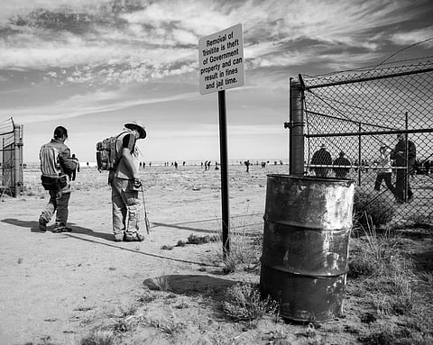 Visitors at the Trinity Site National Monument in Socorro, N.M. Photo: Shutterstock