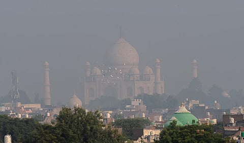 The Taj Mahal in Agra on a foggy day. Photo: iStock