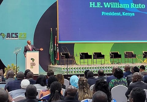 Kenya President William Ruto at the Africa Climate Summit 2023. Photo: @FAOclimate / Twitter