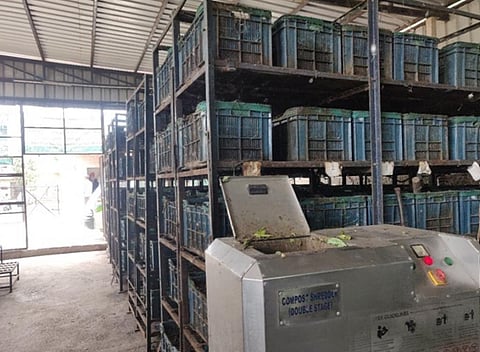 Waste to compost plant located in Raj Nagar, Agra. Photo: Kuldeep Choudhary / CSE