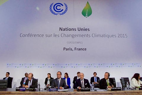 The Paris Agreement was adopted by 196 Parties at the UN Climate Change Conference (COP21) in Paris, France, on 12 December 2015. Photo: Wikimedia Commons