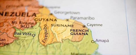 An iStock map of the region