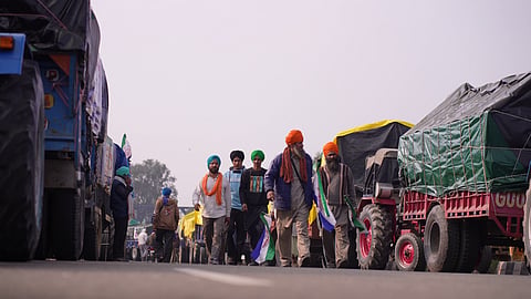 Farmers will resume their “Dilli Chalo” protest at 11 am, February 21, 2024. Photo: Dhruval Parekh, Prabhat Kumar