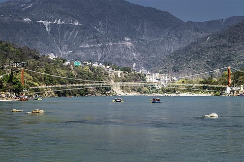 The Ganga in Rishikesh, Uttarakhand. Photo: Wikimedia Commons