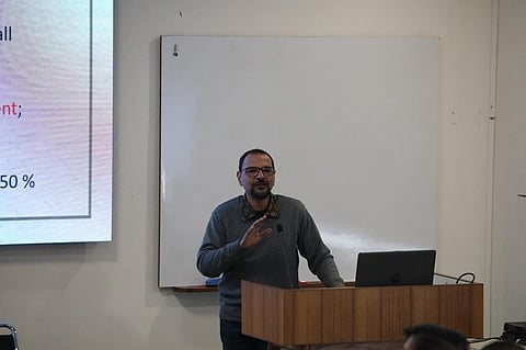 अनिल अग्रवाल डायलॉग के अंतिम सत्र में "जंगल एवं जैव विविधिता: साल के सुलगते सवाल" विषय पर चर्चा की गई। फोटो: विकास चौधरी