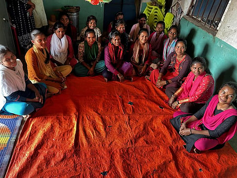 The Kishori dala of 17 adolescent girls from Ankula Padar village in Odisha is raising its voice against not being allowed to step outside on their own, discrimination in food allocation at their homes to early marriage and pursuing education. Photo: K Nitin Chowdary