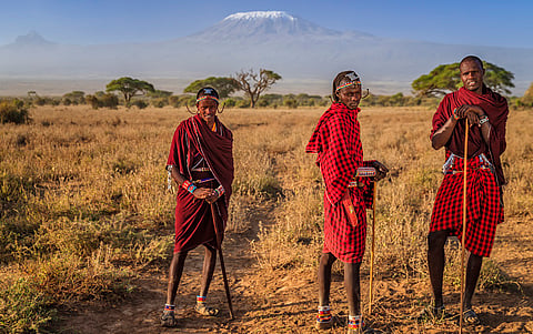 The Maasai inhabit southern Kenya and northern Tanzania.