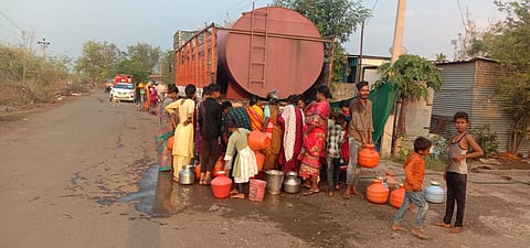 A tanker in Dharashiv district, Maharashtra