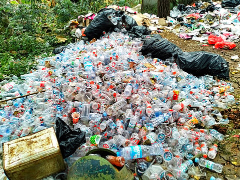 Collection of waste from packaged drinks