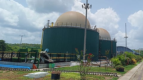 A wide shot of the building of Cacora Integrated Solid Waste Management Plant