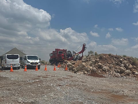 South Africa Police service starving illegal miners out from underground