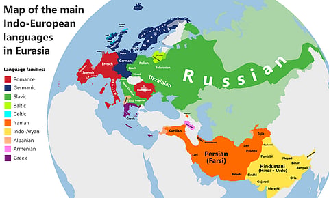 Map of the Indo-European Languages