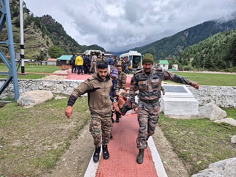 Rescue operations by Indian Army in Uttarakhand.