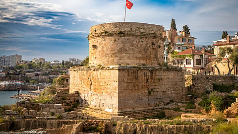 The 2,000 year old Hidirlik Tower in Antalya, Turkey, venue of the next year’s UN climate summit.