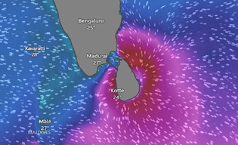 Cyclone Ditwah triggers rainfall in southern Tamil Nadu, to become more intense