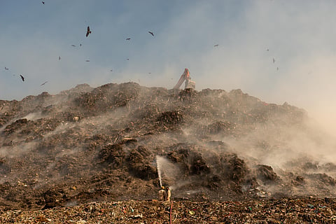 Fire at Ghazipur landfill, Delhi