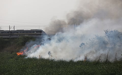 The plains of Delhi are on fire, literally