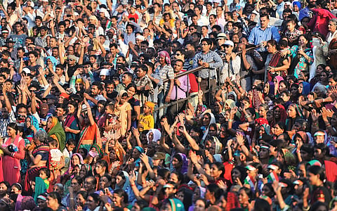 A new mathematical model predicts the world’s human population will crash by 2064 if global environmental crises intensify