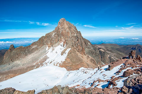 Summit of Mt Kenya.