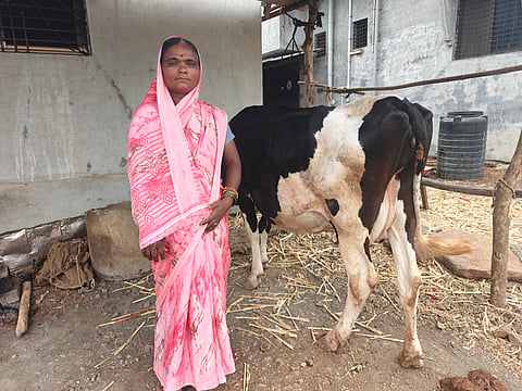 Kalinda Survase, a dairy farmer from Jahagirdarwadi village in Dharashiv, says the solar-powered BMC has ensured that the money she earns from selling milk is now credited directly to her bank account.