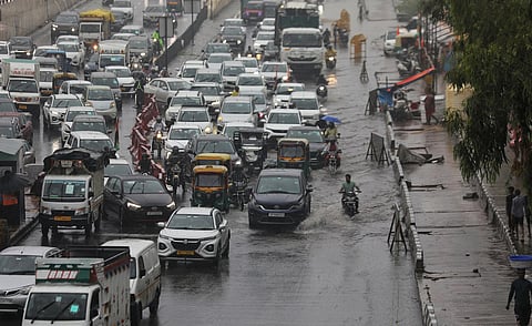 Chaos after heavy rains lash Delhi
