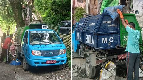 Shimla has 12 battery-powered garbage vans.