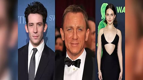 Josh O'Connor, Daniel Craig and Cailee Spaeny 