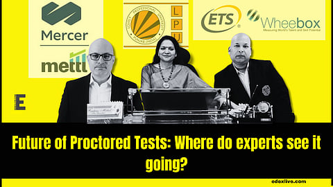 From L-R
Mercer|Mettl CPO, Sharad Sharma. Lovely Professional University, Pro-Chancellor, Mrs Rashmi Mittal. ETS Wheebox CEO, Nirmal Singh.