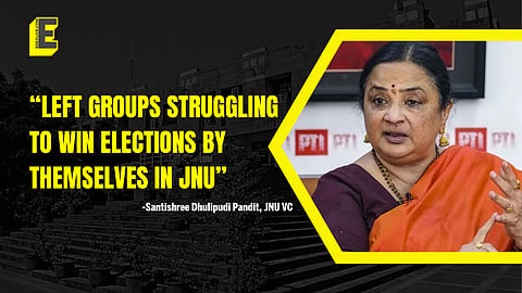 “Left groups struggling to win elections by themselves in JNU” - Santishree Dhulipudi Pandit, JNU VC