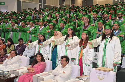 Students during the convocation