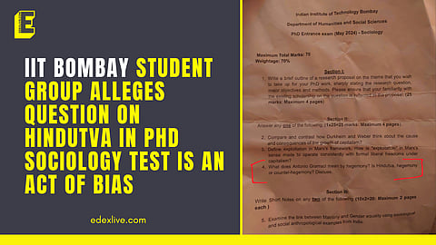 IIT Bombay student group alleges bias in Sociology PhD entrance test