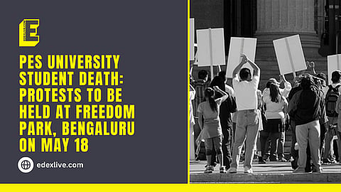 Yesterday, on Tuesday, May 14, C Rahul, a 21-year-old BTech student of the university died after jumping from a building on the campus of Electronic City