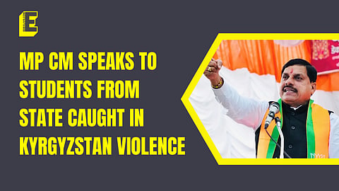 MP CM speaks to students from state caught in Kyrgyzstan violence