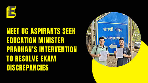 NEET aspirants write to Education Minister Dharmendra Pradhan.