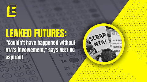 LEAKED FUTURES: "Grace marks a deflection to cover up something more sinister," says NEET-UG aspirant