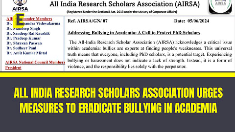 AIRSA's statement