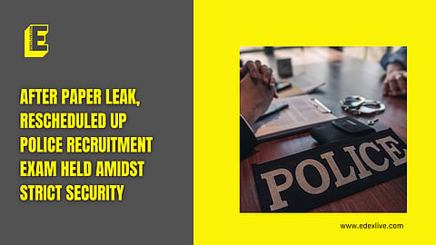 Senior administrative officials checked the exam centres to review the arrangements