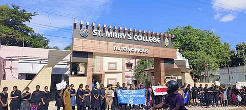 Glimpse of the protest