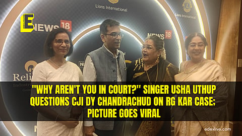 "Why aren't you in court?" singer Usha Uthup questions CJI DY Chandrachud on RG Kar case; picture goes viral