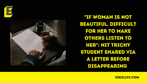 NIT Trichy student wrote letter