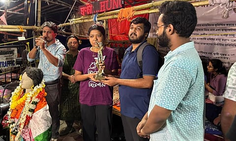 Glimpse of the protest