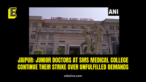 Jaipur: Junior doctors at SMS Medical College continue their strike over unfulfilled demands