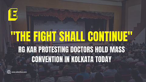 RG Kar protesting doctors organise mass convention