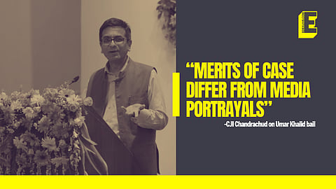 “Merits of case differ from media portrayals”: CJI Chandrachud on Umar Khalid bail hearing delay