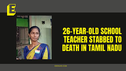 Ramani, 26 was stabbed by Madan (30) on government school premises in Mallipattinam in Thanjavur district