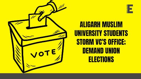 Aligarh Muslim University students demand election