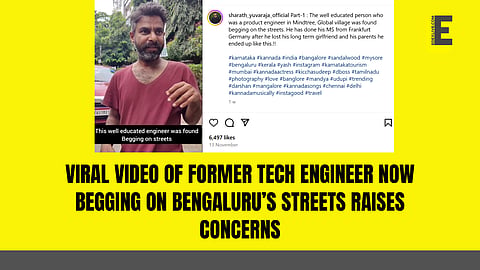 Former tech engineer now begging on Bengaluru’s streets