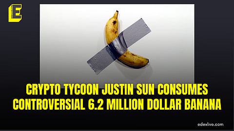 Justin Sun consumes controversial 6.2 million dollar artwork